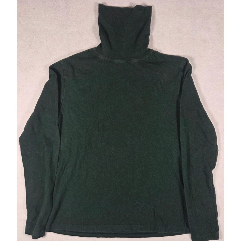 The North Face Long Sleeve Turtleneck Top Womens S Green Embroidered GB: Body